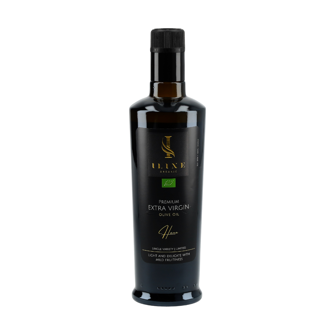 Hana Mild Organic Olive Oil – 500ml Bottle – Iline Organic